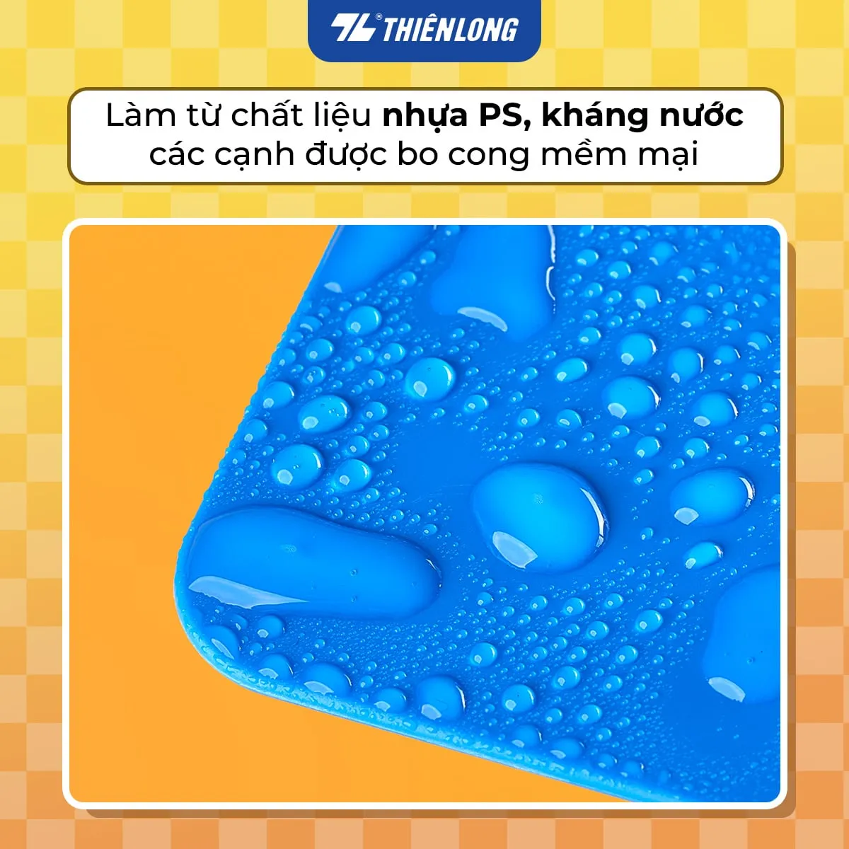 Góc cạnh bo tròn mềm mại của bìa trình ký đơn Flexoffice chống nước làm từ nhựa PS bền bỉ