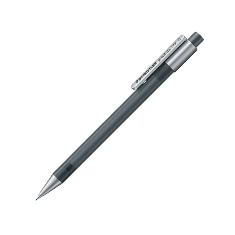 Bút chì kim Staedtler 777 Graphite 0.5mm màu xám thiết kế đơn giản và tinh tế trên nền trắng