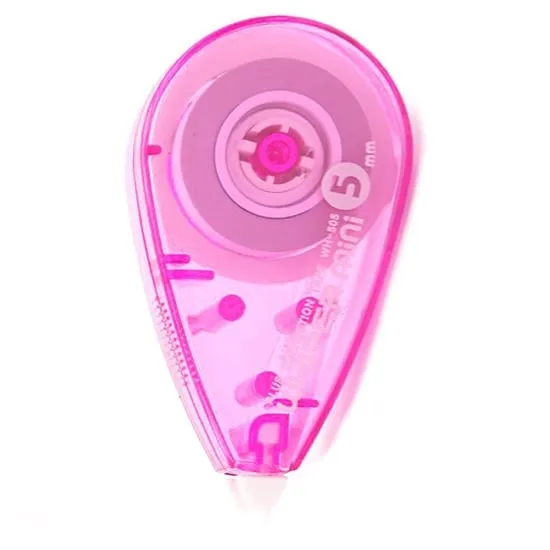 Băng xóa Plus WH-505 5mm màu hồng kiểu dáng nhỏ gọn tiện lợi