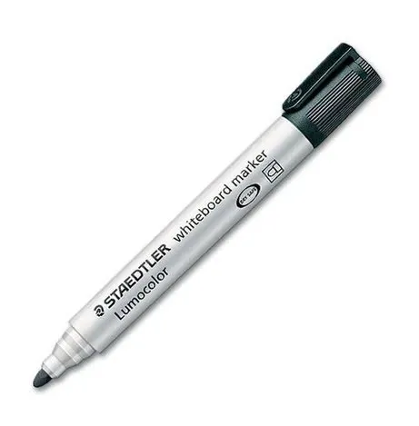 bút lông bảng staedtler lumocolor màu đen có nắp đậy, thiết kế chuyên dụng để viết trên bảng trắng