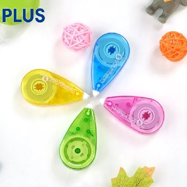 băng xóa plus Whiper Mini thiết kế nhỏ gọn nhiều màu sắc tươi sáng, tiện dụng cho học tập và văn phòng.