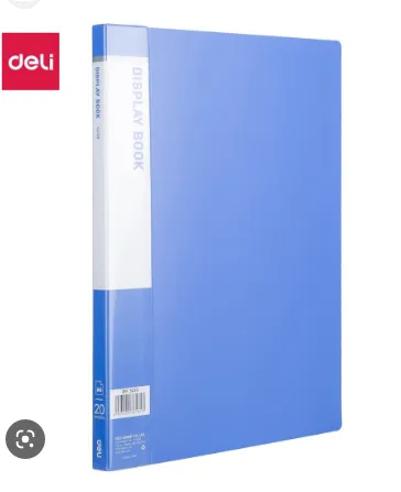 File lá deli màu xanh dương có 20 trang dùng để lưu trữ tài liệu văn phòng gọn gàng