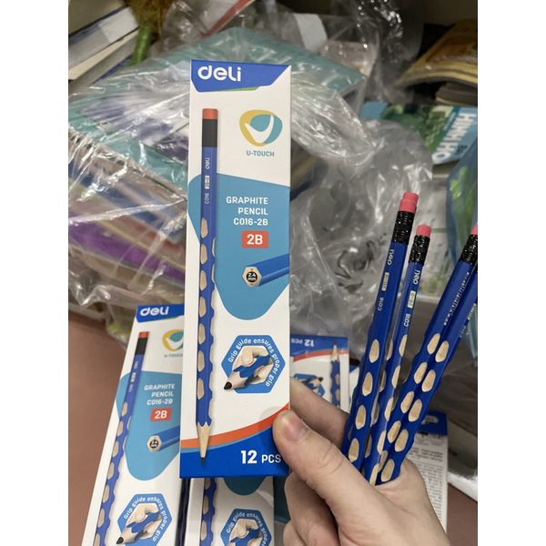 Bút chì 2B Deli C016 (12c/hộp)_1 Ảnh Bút chì 2B Deli C016 (12c/hộp) cho doanh nghiệp