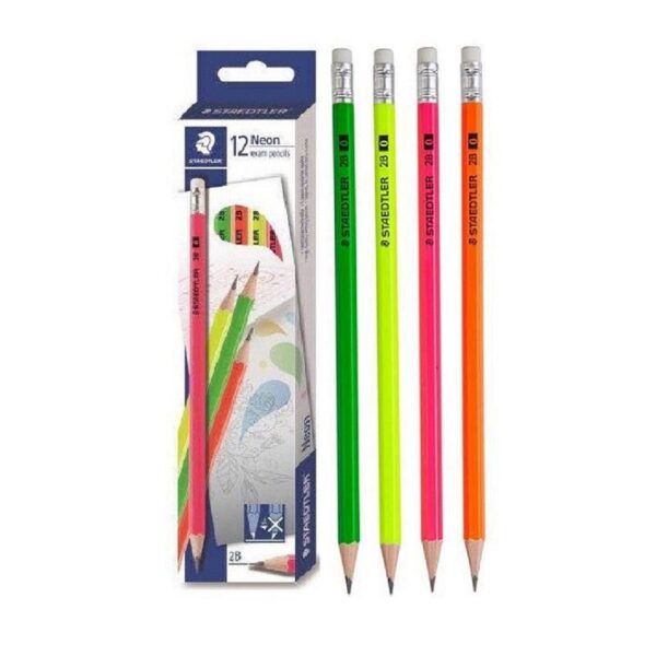 Ảnh Bút chì Đức 132 44 neon 2B có tẩy (12c/h)_2