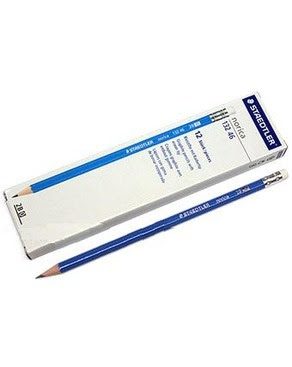 Ảnh Bút chì Đức 132 46 xanh 2B có tẩy (12c/h)_1