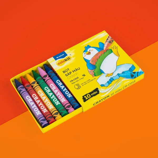 Ảnh Bút sáp 10 màu CR-C015 cho doanh nghiệp
