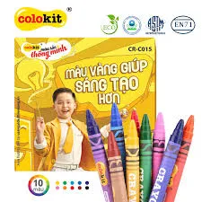 Ảnh Bút sáp 10 màu CR-C015 cho doanh nghiệp