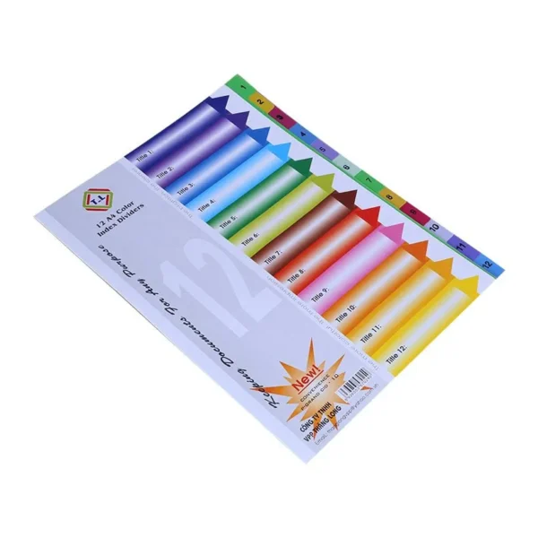Ảnh Chia file nhựa 1-12 - 1 bộ/túi_1