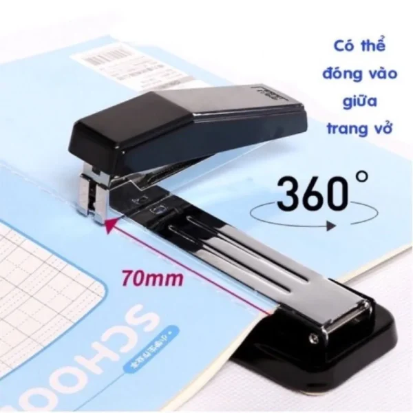 Ảnh Dập ghim nhỡ Deli 0414 - 25 tờ xoay chiều(6c/h) cho doanh nghiệp