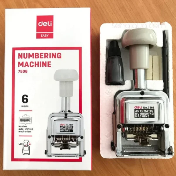 Ảnh Dập số nhẩy 6 số Deli 7506 cho doanh nghiệp