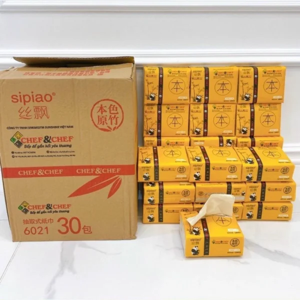 Ảnh GIẤY ĂN GẤU TRÚC SIPIAO (30 gói/thùng) cho doanh nghiệp