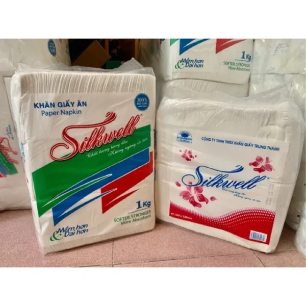 Ảnh Giấy ăn gói vuông Silkwell (1kg/gói) cho doanh nghiệp