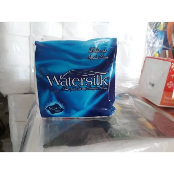 Ảnh Giấy ăn gói vuông Watersilk 120 tờ (42 gói/thùng) cho doanh nghiệp