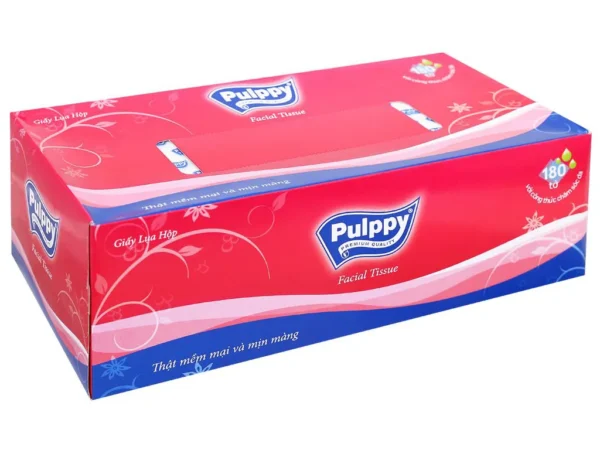 Ảnh Giấy ăn hộp Pulppy 5h/d 180t/hộp_2