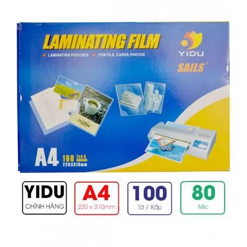 Ảnh Giấy ép Plastic A4 220x315mm dày D2 (80 mic) (100 tờ/tập)_2
