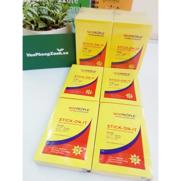 Ảnh Giấy note vàng ĐL 3x2 NICE (5x7,5)SN656 (1 lố = 12 tập)_3