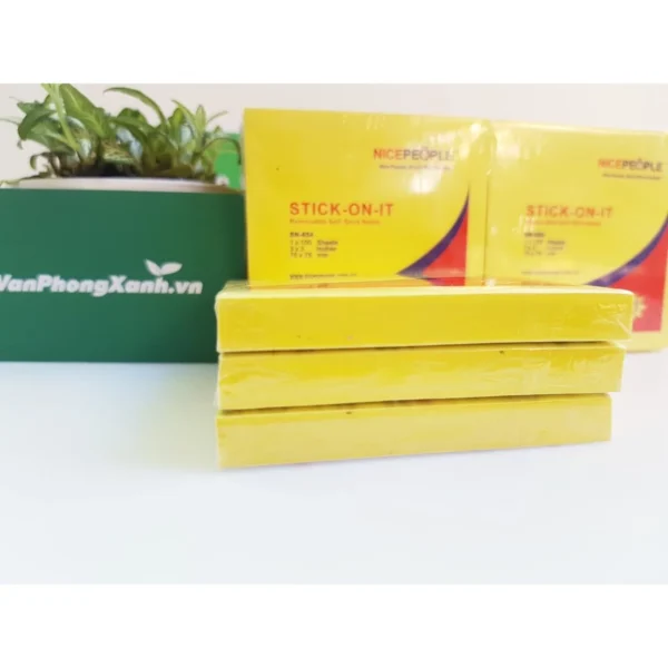 Ảnh Giấy note vàng ĐL 3x3 NICE (7,5x7,5)SN 654 (1 lố=12 tập)_3