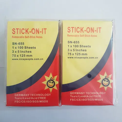 Ảnh Giấy note vàng ĐL 3x5 NICE (12x7,5) (1 lố=12 tập)_1