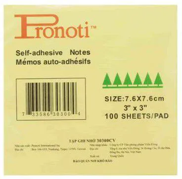 Ảnh Giấy note vàng Pronti 3x3(7,5x7,5)_3