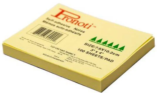 Ảnh Giấy note vàng Pronti 3x4(7,5x10)SN 657_3