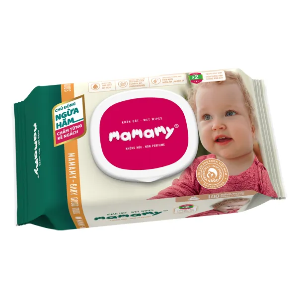 Giấy ướt Mamaymy (100 tờ/ gói) ( 24g/thùng)_1 Ảnh Giấy ướt Mamaymy (100 tờ/ gói) ( 24g/thùng)_1