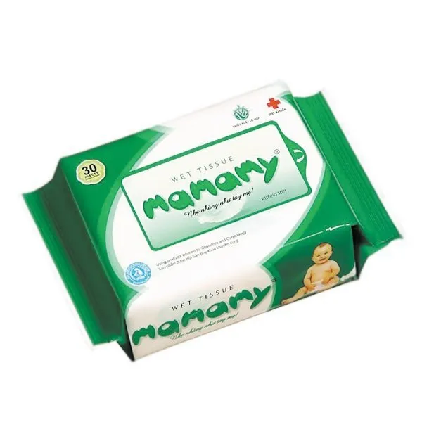 Ảnh Giấy ướt Mamaymy gói bé (30 tờ/gói) (60g/t)_2