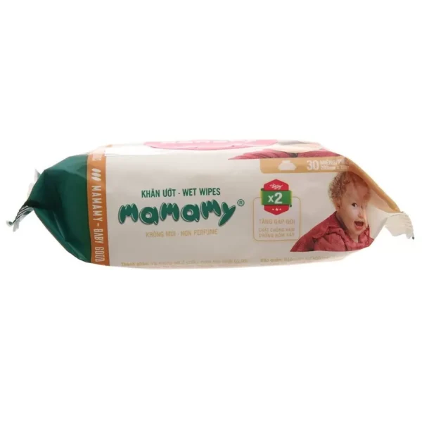 Ảnh Giấy ướt Mamaymy gói bé (30 tờ/gói) (60g/t)_3