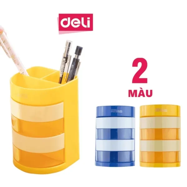 Ảnh Hộp cắm bút 4 ngăn Deli - E904 mầu cho doanh nghiệp