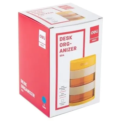 Ảnh Hộp cắm bút 4 ngăn Deli - E904 mầu cho doanh nghiệp