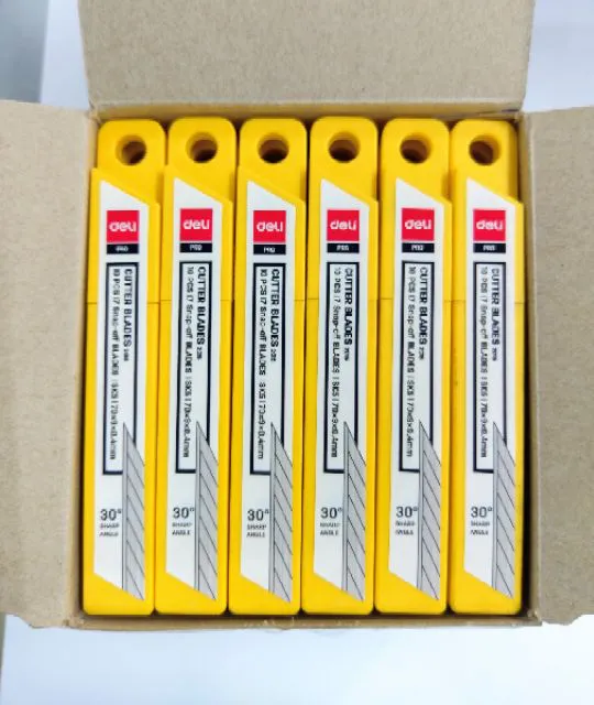 Ảnh Lưỡi dao trổ nhỏ Deli SK5 2015-360 độ (1 hto = 36 hộp nhỏ )_3