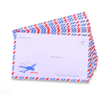 Ảnh Phong bì thư đẹp 20c/túi (máy bay) cho doanh nghiệp