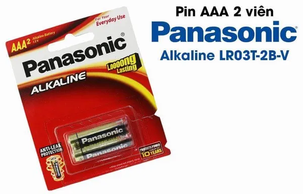 Ảnh Pin 3A Panasonic - Alkaline LR03T/2B (12đ/h)_1