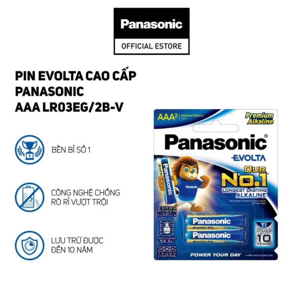 Ảnh Pin 3A Panasonic Evotal LR03EG/2B( 12đ/h)_2