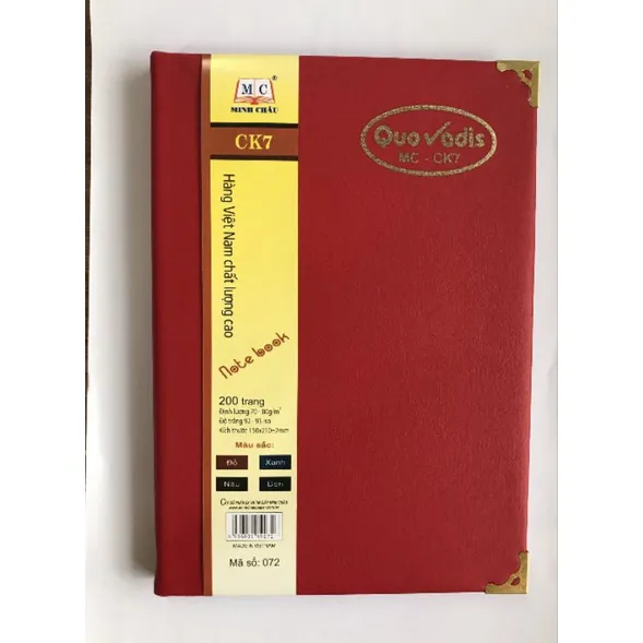 Sổ da CK7 dày 200 trang MS 072_1 Ảnh Sổ da CK7 dày 200 trang MS 072 cho doanh nghiệp