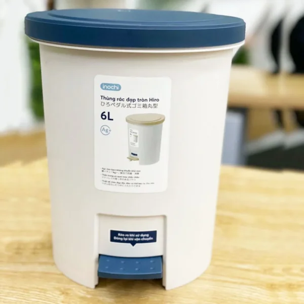 Ảnh Thùng rác đạp tròn Innochi Hiro 6L cho doanh nghiệp