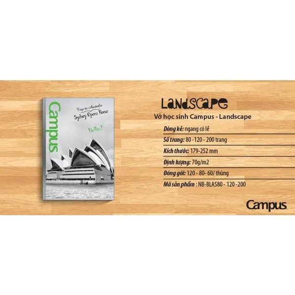 Ảnh Vở Lanscape BLAS80tr-10/120 cho doanh nghiệp