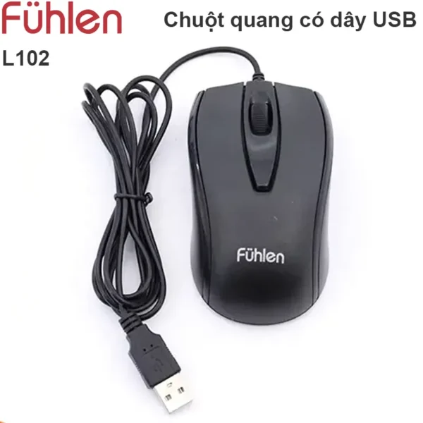 Ảnh Chuột quang Fuhlen có dây - L102_3