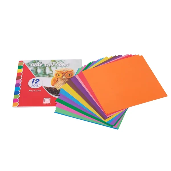 Ảnh Giấy mầu thủ công 17x17cm 12 mầu 3363(không dán) cho doanh nghiệp