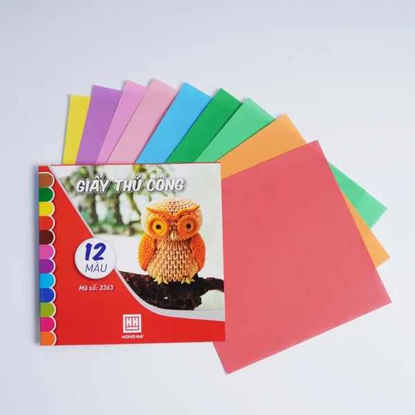 Ảnh Giấy mầu thủ công 17x17cm 12 mầu 3363(không dán) cho doanh nghiệp