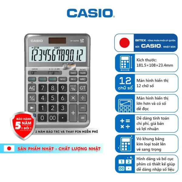 Ảnh Máy tính Casio DF120FM cho doanh nghiệp