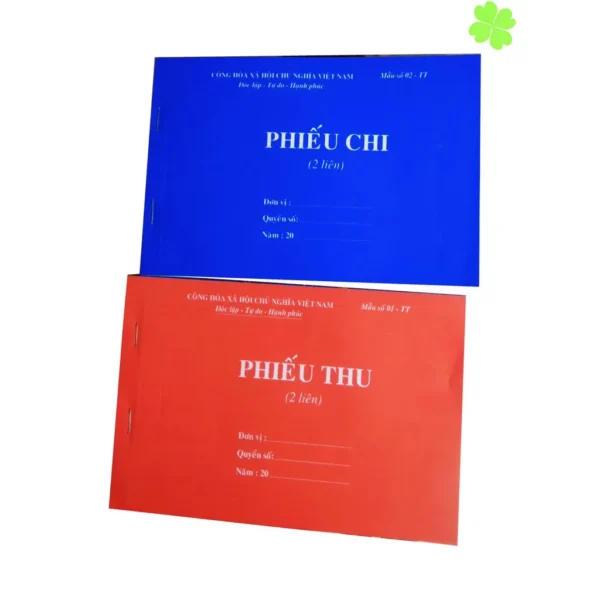 Ảnh Phiếu thu 2 liên 60 tờ cho doanh nghiệp