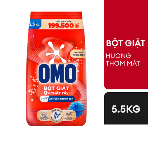 Bột giặt OMO 5,5kg - 3 gói/thùng