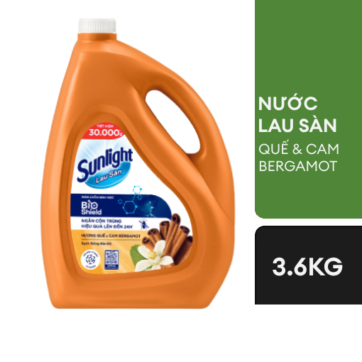 Sunlight NLS BIOSHIELD Hương Quế & Cam Bergamot 3.6kg
