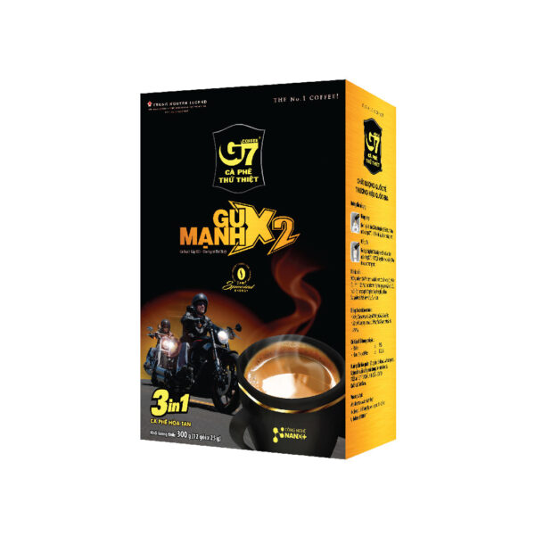 Cà phê G7 Gu mạnh X2 hộp lớn, đóng gói 24 hộp/thùng