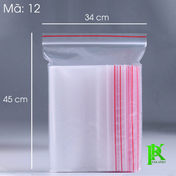 Túi zipper số 12 Túi bấm số 12 (35x45cm)