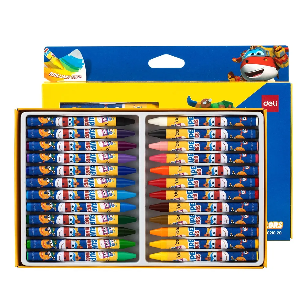 Bút sáp 24 màu Deli C20020