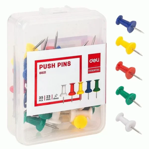 Ghim mũ nhựa màu Deli 0021