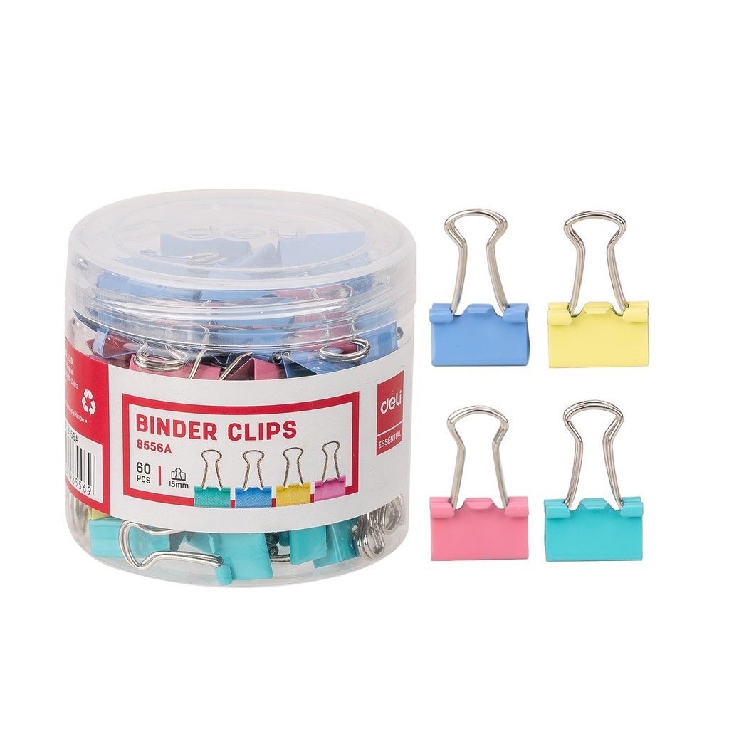 Kẹp sắt màu 15mm Deli E8556A