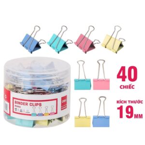 Kẹp sắt màu 19mm Deli E8555A
