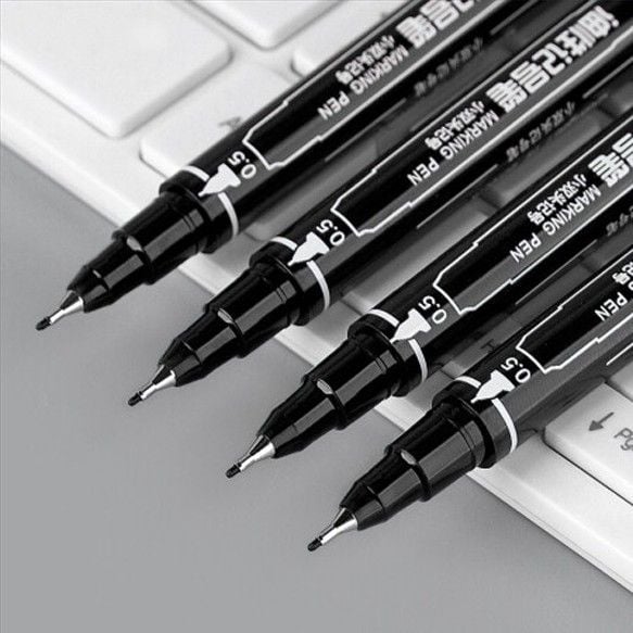 Bút dạ kính GuangBo B09007D 12 chiếc/hộp hai đầu